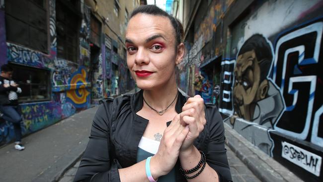 Comedian Cassie Workman has transitioned in the past two years from a man to a woman. Picture: David Caird