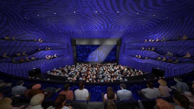 Designs showing potential Lyric theatre, big enough for 1800 fans at HOTA on the Gold Coast.