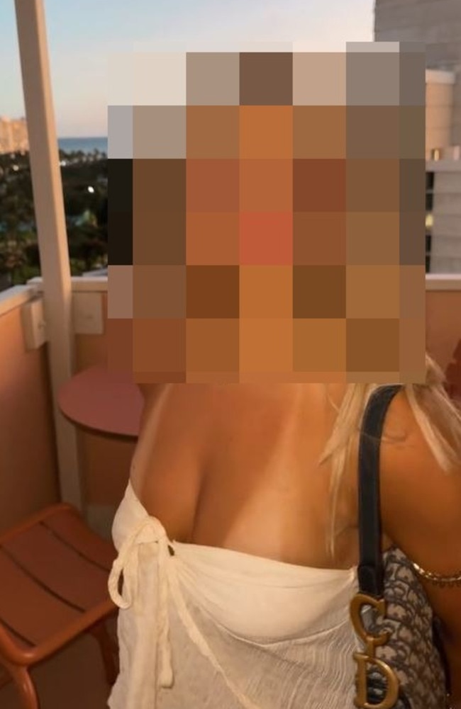 Women are posing with their tan lines on TikTok. Picture: TikTok