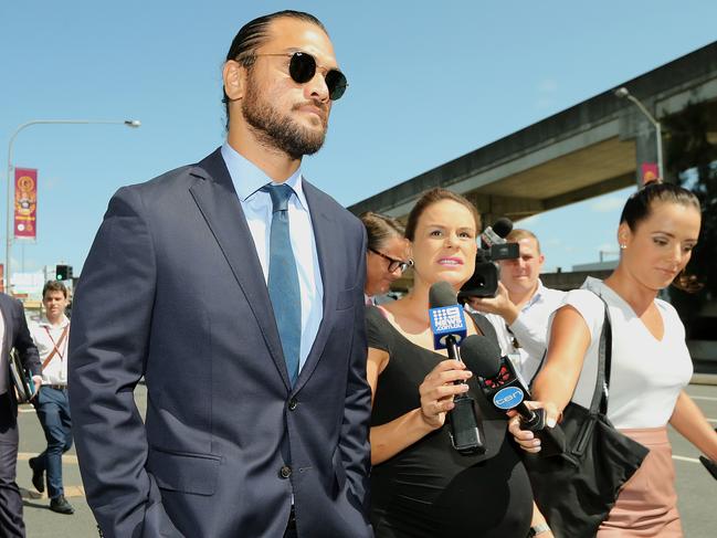 Karmichael Hunt after having his drugs charge dropped in February. Picture: AAP