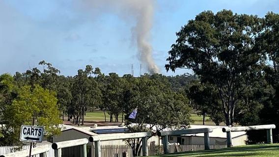 Smoke is visible from Moranbah and Anglo American appreciates that it may cause problems for residents.