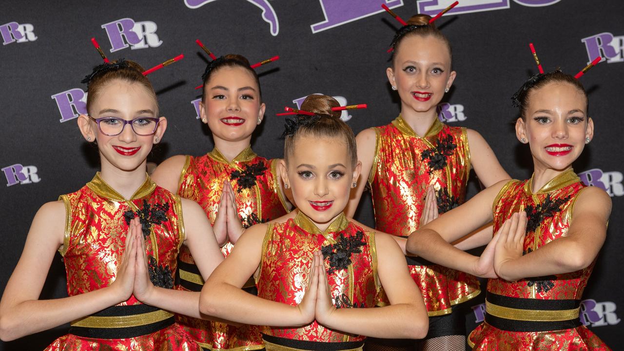 Jayda Deguara, Ciella Kerr, Mila Swifte, Emmerson Sturdy and Mackenzie Muscat at the 76th Mackay Eisteddfod Monday 2 October 2023 Picture: Michaela Harlow
