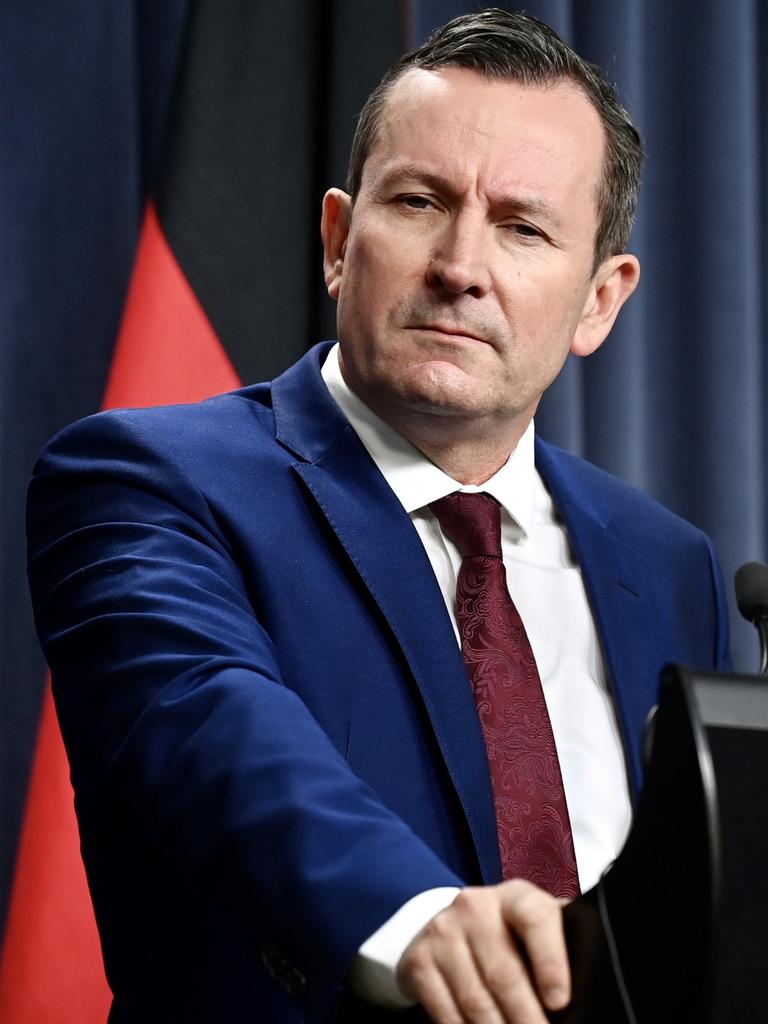 While her West Australian counterpart Mark McGowan has banned all NSW travellers from entering his state. Picture: Ian Munro/The West Australian