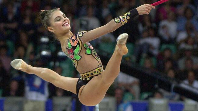 Alina Kabaeva at the 2000 Sydney Olympics.