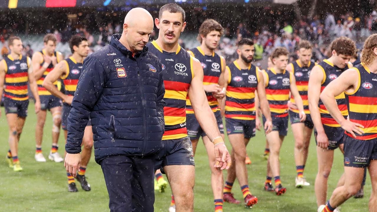 The Crows were often praised for their competitiveness without necessarily walking away with the four points in 2022. (Photo by Sarah Reed/AFL Photos via Getty Images)