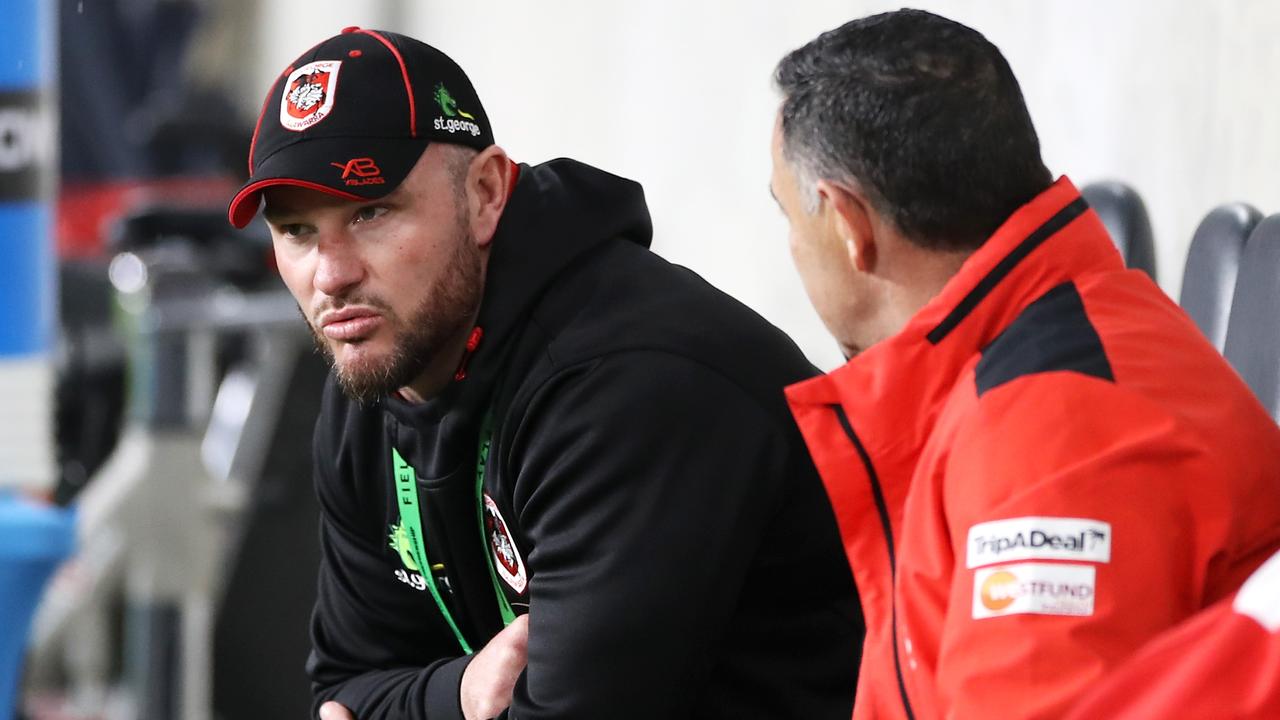 Dragons assistant coaches Dean Young and Shane Flanagan speak