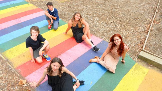 North Fitzroy High School is a member of the Safe Schools Coalition, with teacher Bronwyn Lewis even starting the Pride Group for students. Pictures:Angie Basdekis