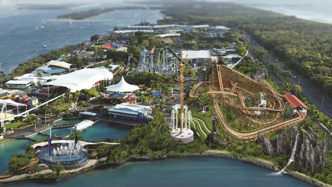 How Sea World will look when its new $50m theme park precinct is completed.