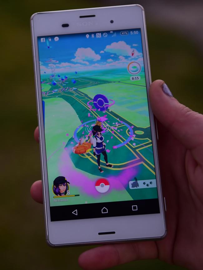 Pokemon Go in action. Picture: Evan Morgan