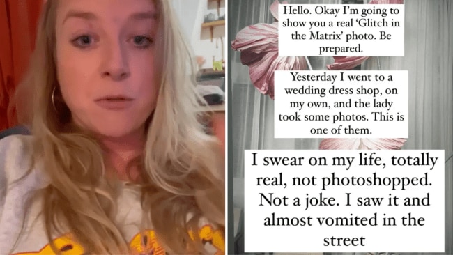 Internet left shocked after creepy wedding dress photo Kidspot