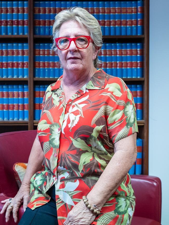 Northern Territory Supreme Court judge Justice Judith Kelly pictured in her chambers in Darwin. Picture: File