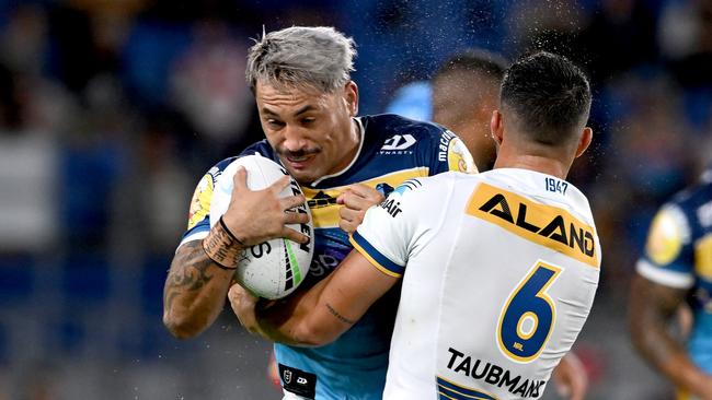 Patrick Herbert will play against the Roosters with a fractured cheekbone. Picture: Bradley Kanaris/Getty Images