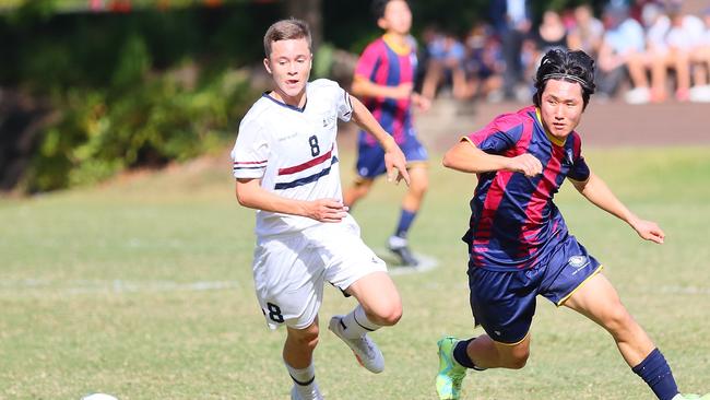 GPS First XI football action. Picture: George Galanos.