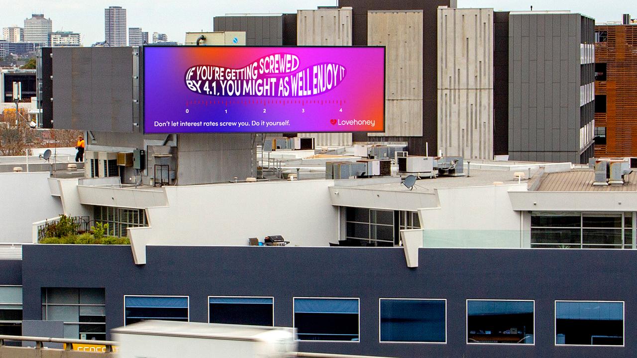 Cheeky billboard after 12th rate rise