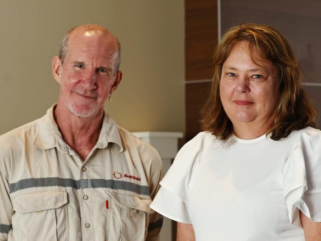 Cook Shire Council councilor Gavin Dear and mayor Robyn Holmes travelled to Brothers Leagues Club in Cairns to speak with Queensland Government ministers at the community cabinet meeting. Picture: Brendan Radke