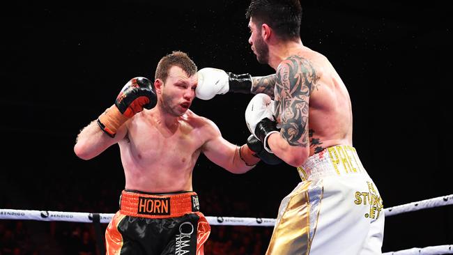 Horn was out of shape for his first fight with Zerafa. Photo: Quinn Rooney/Getty Images