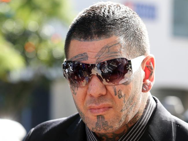 Bikie Jacques Teamo appeared in Southport Court to face charges surrounding the Broadbeach Brawl. Pics Adam Head