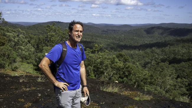 Environmentalist Steven Nowakowski near the proposed site of the Chalumbin Wind Farm which was withdrawn this year after the Federal Government indicated it would refuse the application due to unacceptable impacts on the environment. Picture: Steven Nowakowski