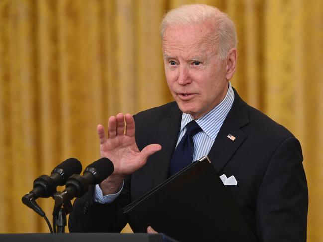 Mr Morrison says he and US President Joe Biden have similar thoughts on the Indo-Pacific. Picture: Saul Loeb/AFP