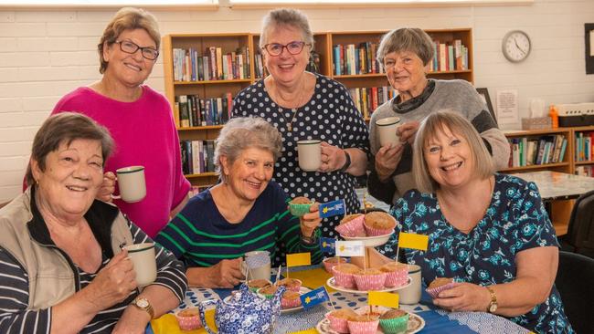 Cathy Megson-McAllister (back centre) herself had a battle with non-Hodgkin's lymphoma, with all the Young at Heart women having their own stories of dealing with cancer.