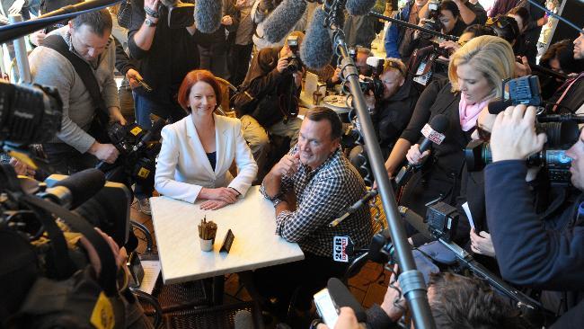 As the incumbent, Julia Gillard will get the first chance to form a minority government. Picture: Craig Borrow