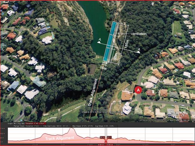 Plans for the ‘Missing Link’ tunnel at a disused quarry.