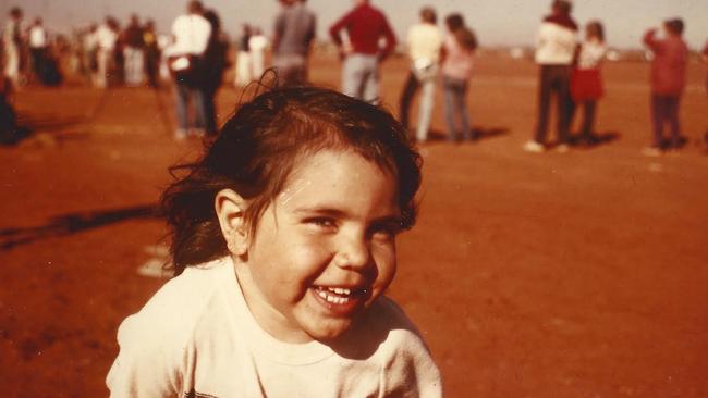 Price as a child in the 1980s. Picture: Supplied