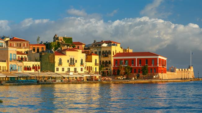 Chania in the morning, on Crete.