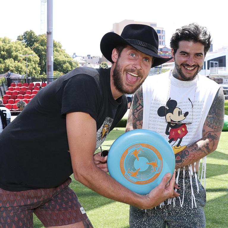 Lee Power, left, and Simon Debono, both of Battery Point. Picture: LUKE BOWDEN