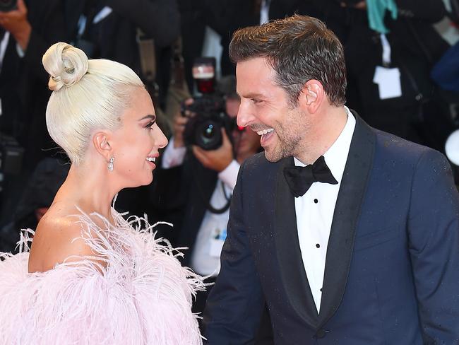 The pair hit the red carpet at the Venice Film Festival screening of A Star Is Born. Picture: Matrix