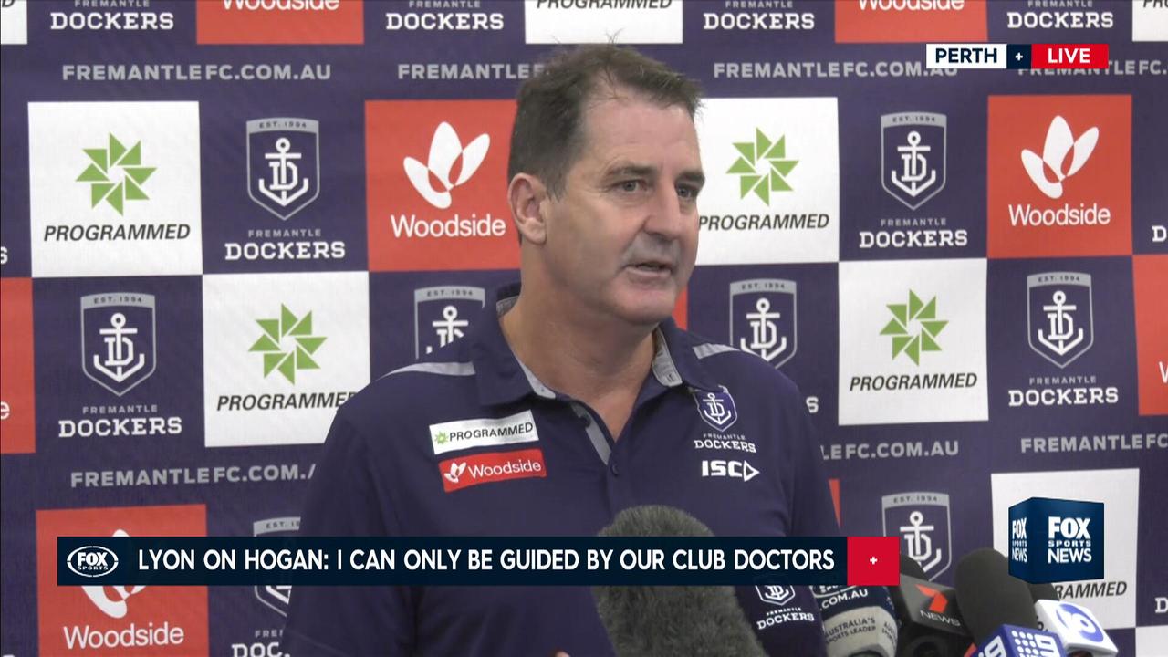 Ross Lyon has told the media to back off from Jesse Hogan.