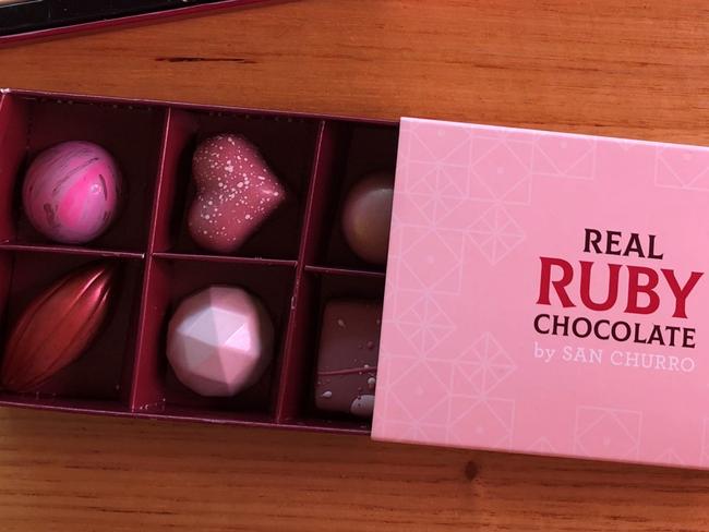 Real Ruby Chocolates available from San Churro restaurants.