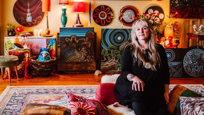 Penguin artist Helena Ambrosia, 54, was recently told she had six weeks to vacate the rental property she had lived in for 15 years. Picture: Barefoot &amp; Windswept Photography