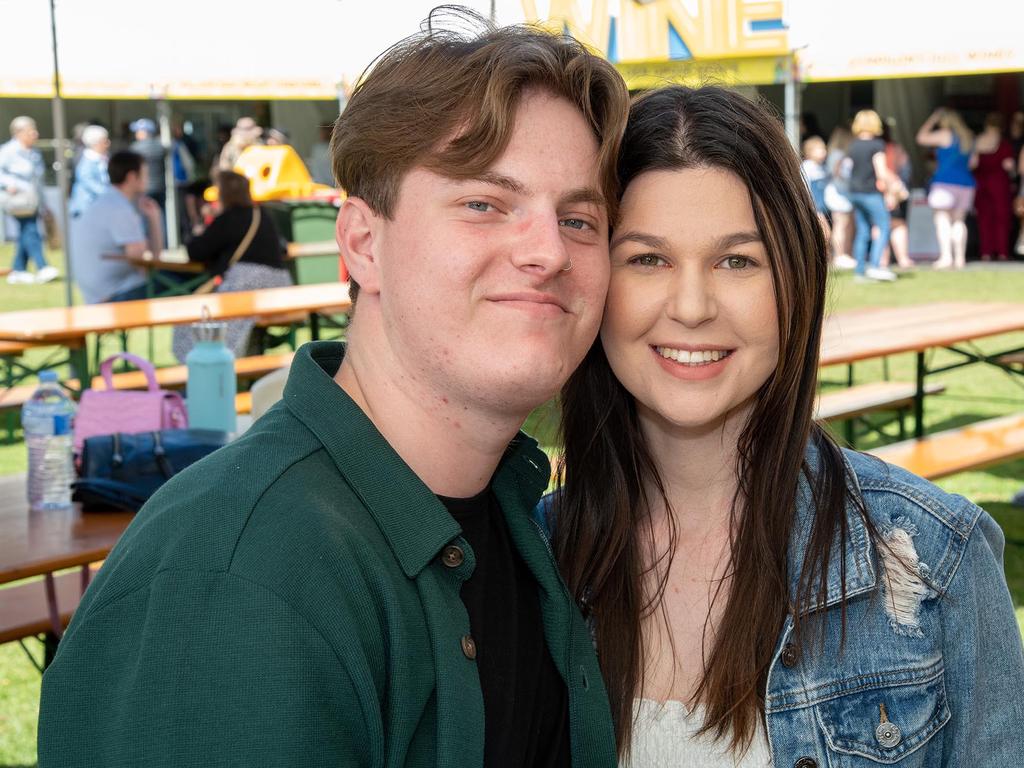 Harry Timms and Sharna Read. Festival of Food and Wine, Queens Park, Toowoomba Carnival of Flowers. Saturday September 10, 2022 Picture: Bev Lacey