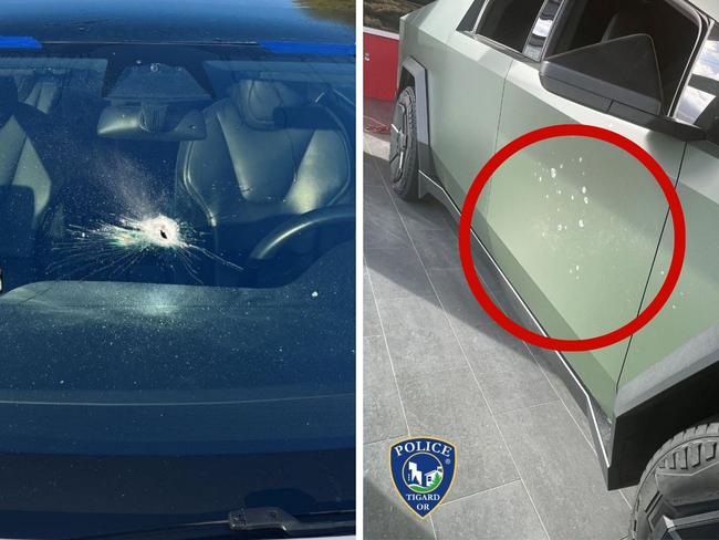 Police in Oregon say shots were fired at a Tesla dealership. Photo: Tigard Police Department