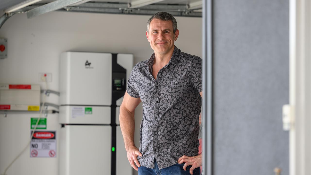 Queenslander Pascal Rodrigue stands by his solar battery. ‘I crunched the numbers recently and I got about $1200 in credits, about $2500 a year if you consider you’re not paying for electricity.’