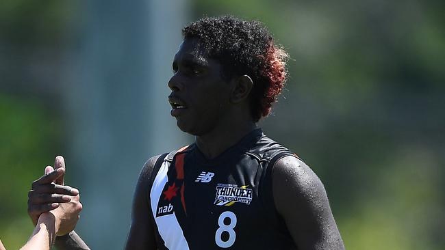 Stanley Waistcoat has played two exciting games. Photo: AFL Photos.