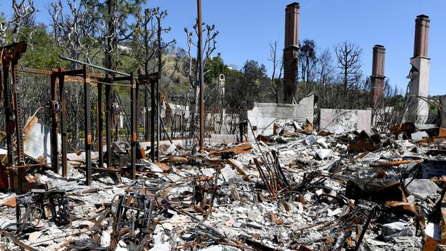 The ruins of Kate Vale’s Pacific Palisades home. Photo: Jeff Rayner/Coleman-Rayner