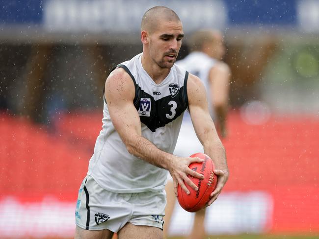 Jacob Dawson of the Sharks in action during the 2022 VFL. (Photo by Russell Freeman/AFL Photos via Getty Images)