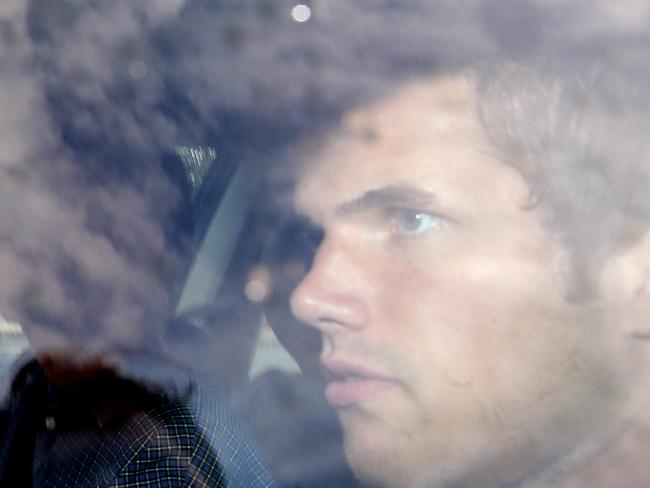 Gable Tostee heading to his parents’ home. Pic: Liam Kidston.