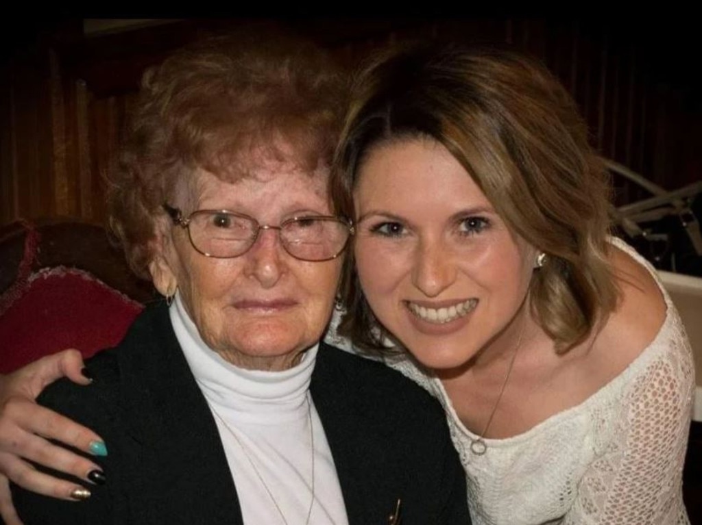 Health authorities have apologised to Paige Carter and her family after her 95-year-old grandmother Patricia died in hospital with no visitors allowed to say goodbye. Picture: Supplied