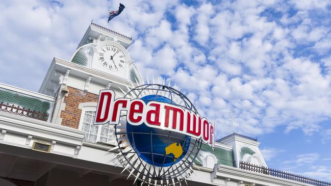 The iconic facade of Dreamworld on the Gold Coast.