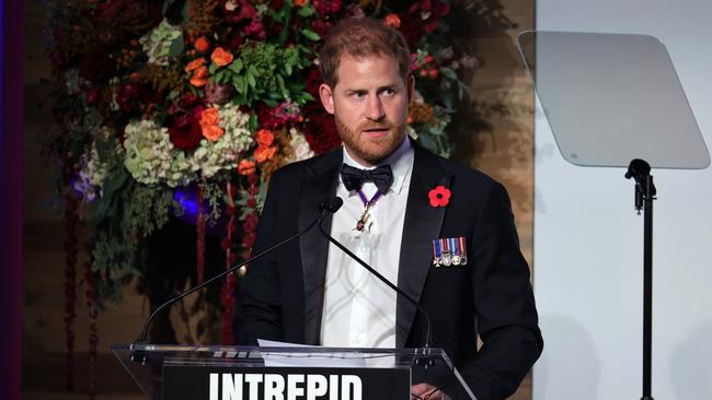 Harry is usually outspoken about the media. picture: Theo Wargo/Getty Images for Intrepid Sea, Air, &amp; Space Museum