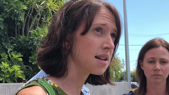 Rebekah Eden outside Beenleigh Magistrates Court last year. FILE PHOTO