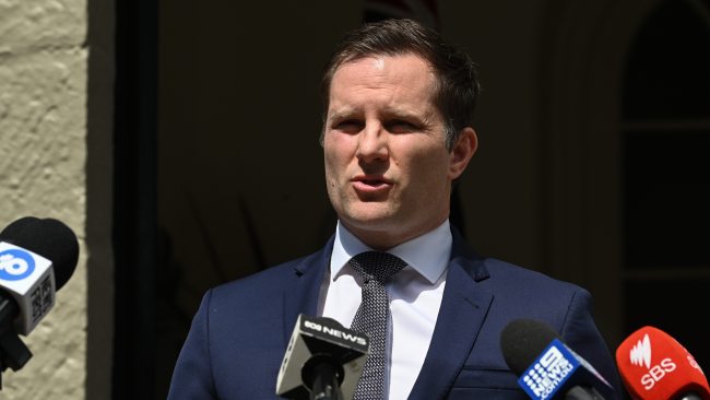 Immigration Minister Alex Hawke has decided to deport and cancel the visas of the two German protesters. Picture: NCA NewsWire / Flavio Brancaleone