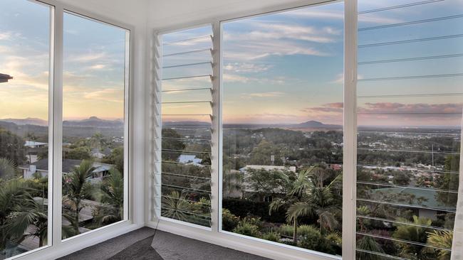 The view from the top floor of 10 Ocean Vista Lane, Buderim. Picture: Tracy Boldery – Lamina Photography.