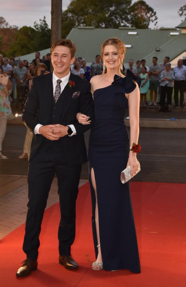 Graduating student Lachlan Weier with Vivien Forbes at the Toowoomba Anglican School formal on November 17, 2023. Photo: Jarrard Potter.