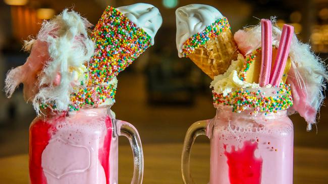 Unicorn Freakshakes are on the menu to go with the array of colourful pastries.