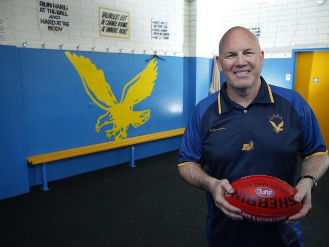 Former Crows legend Andrew Jarman now coaches the Gaza Football Club, and has spoken out about the drug culture in grassroots Adelaide footy. Picture Dean Martin