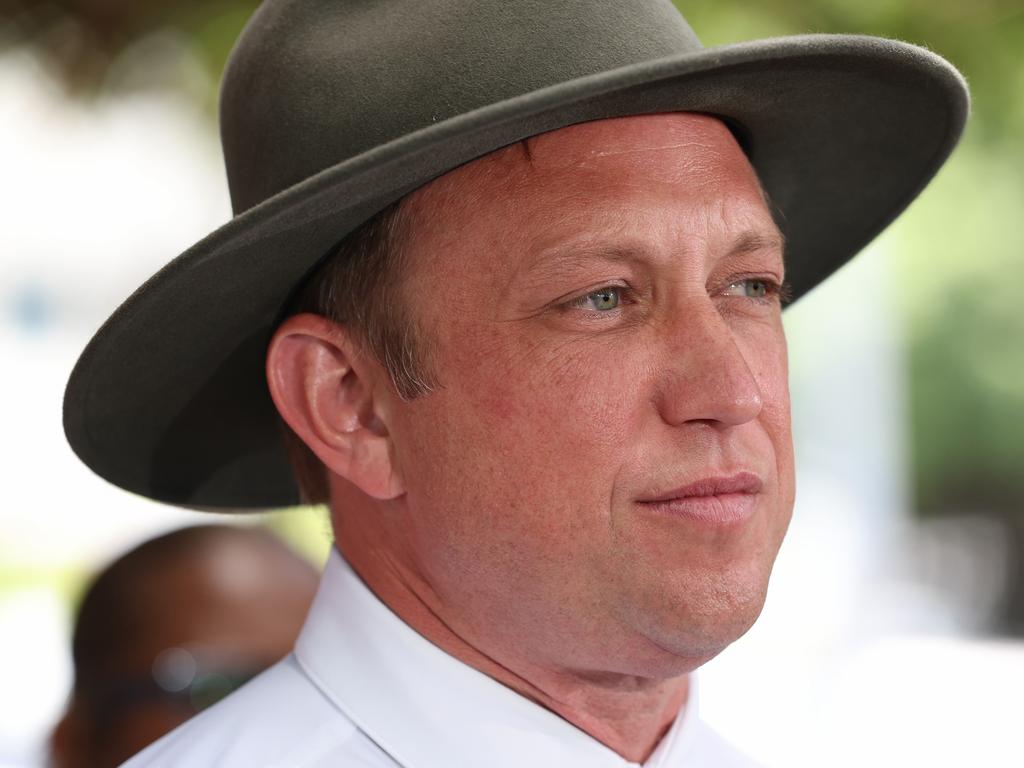 Premier Steven Miles answered a question about Townsville Mayor Troy Thompson during a press conference in Cairns on Monday, October 21. Picture: Adam Head